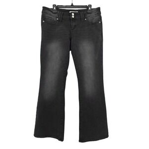 S.O.N.G. Bootcut Mid Rise Black Western Jeans